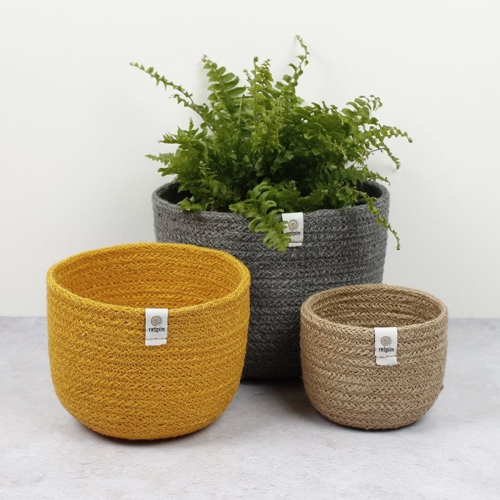 Jute Storage Basket Set