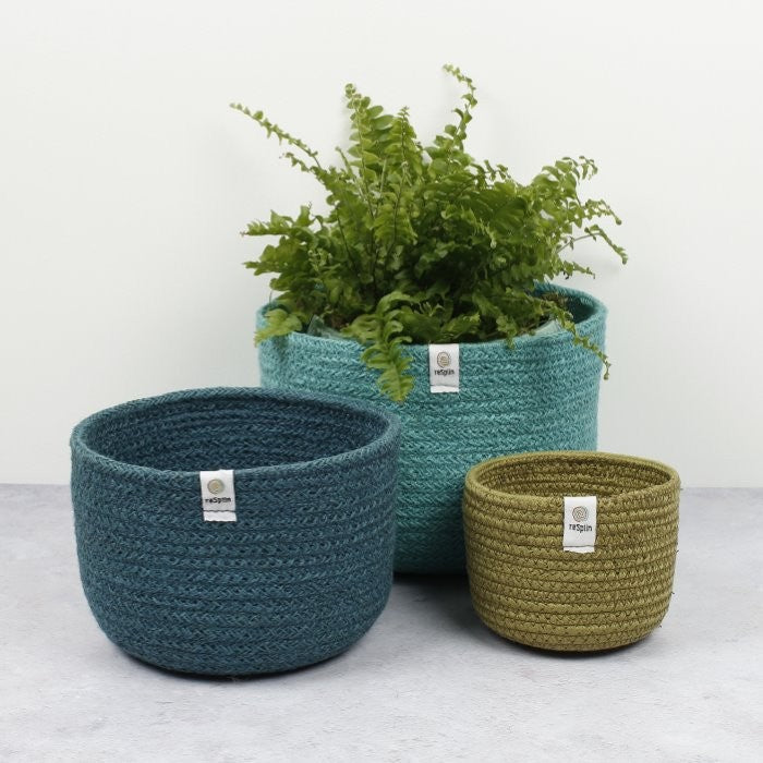 Jute Storage Basket Set